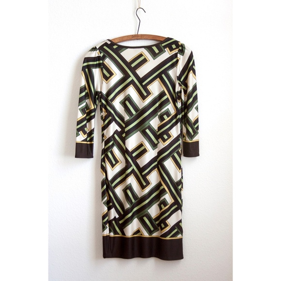 Loft 70s Pattern Dress - Picture 3 of 6